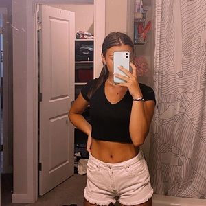 white pacsun shorts